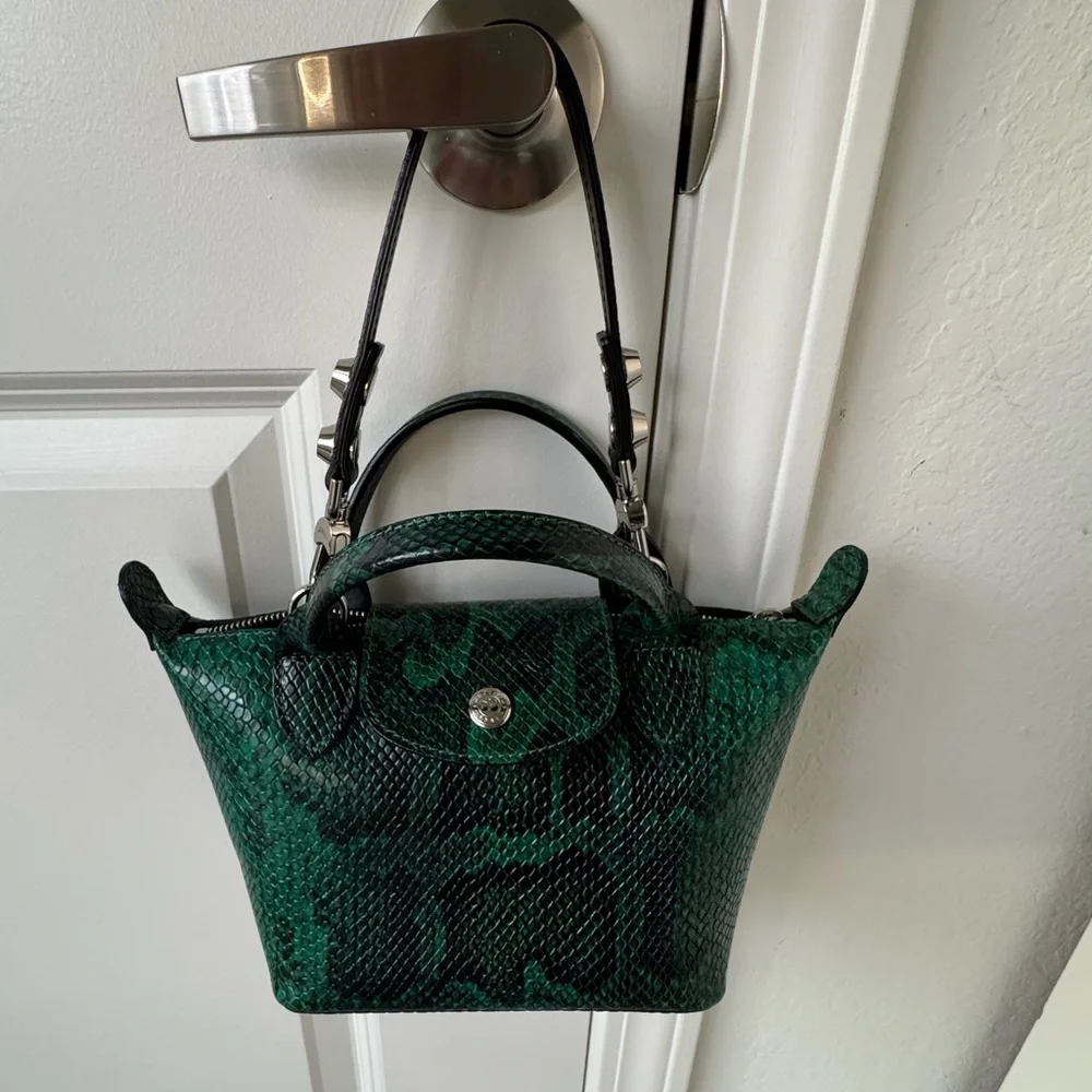 Longchamp Pliage leather  bag